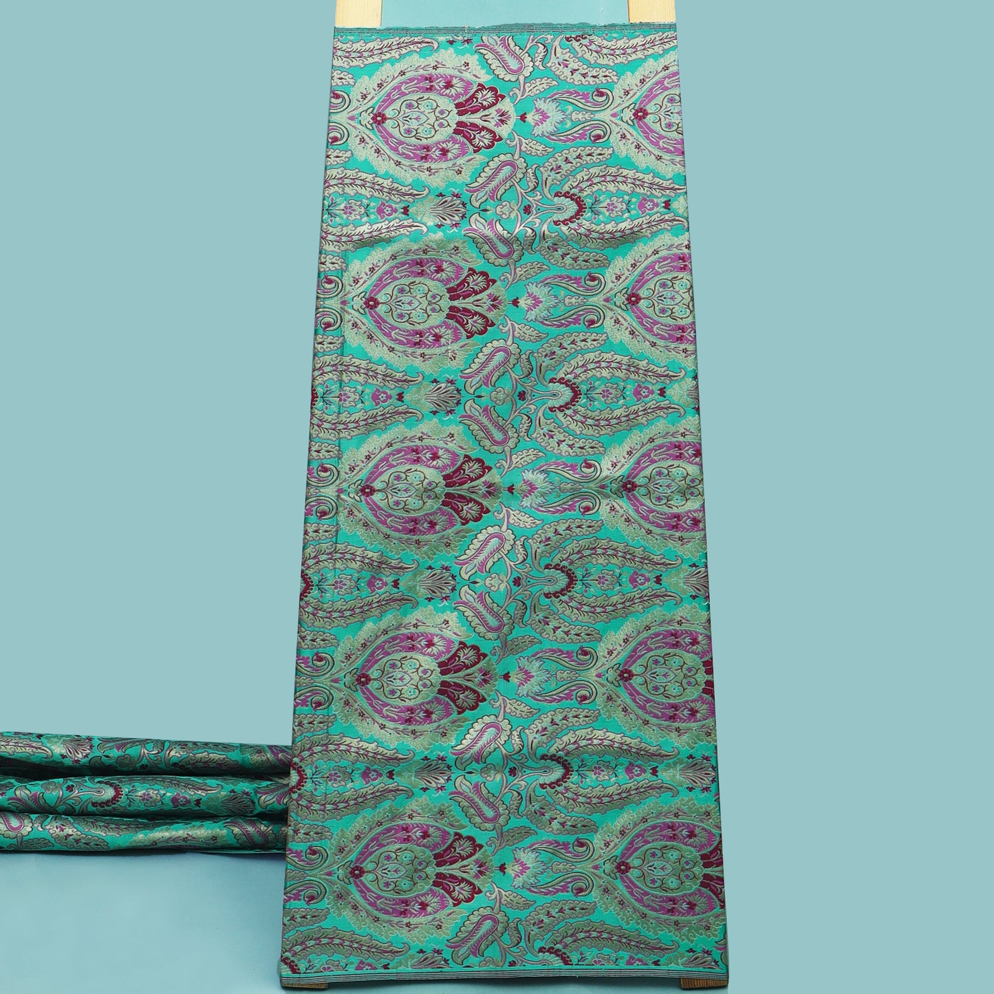 Multicolor Kimkhab Brocade Fabric