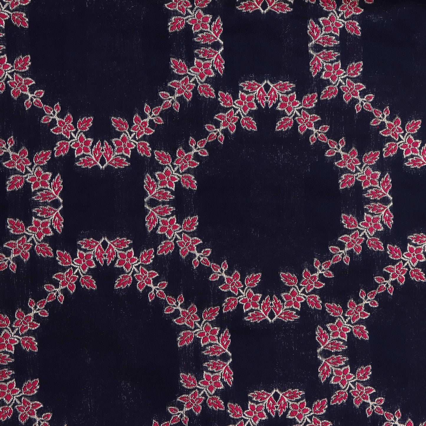 Blue Color Katan Meena Brocade Fabric