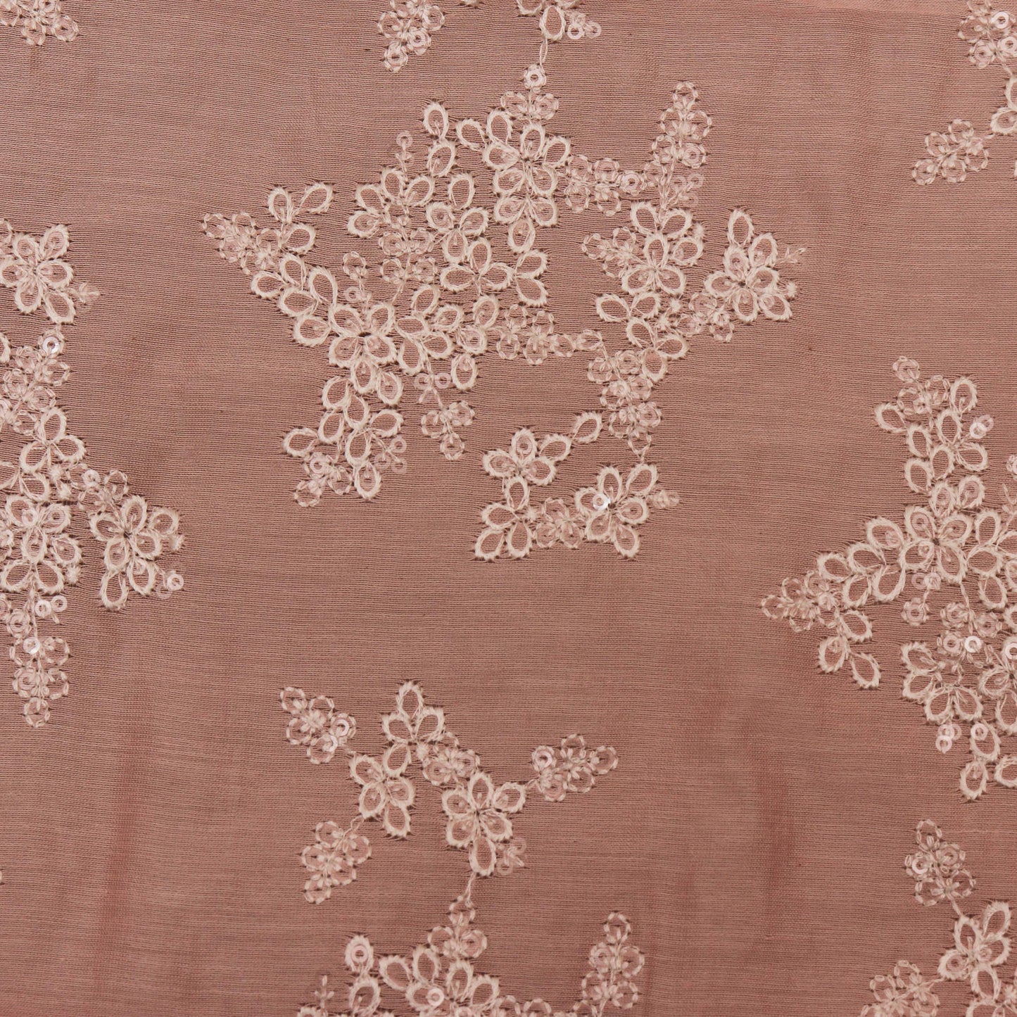 Colored Color Chanderi Embroidery Fabric