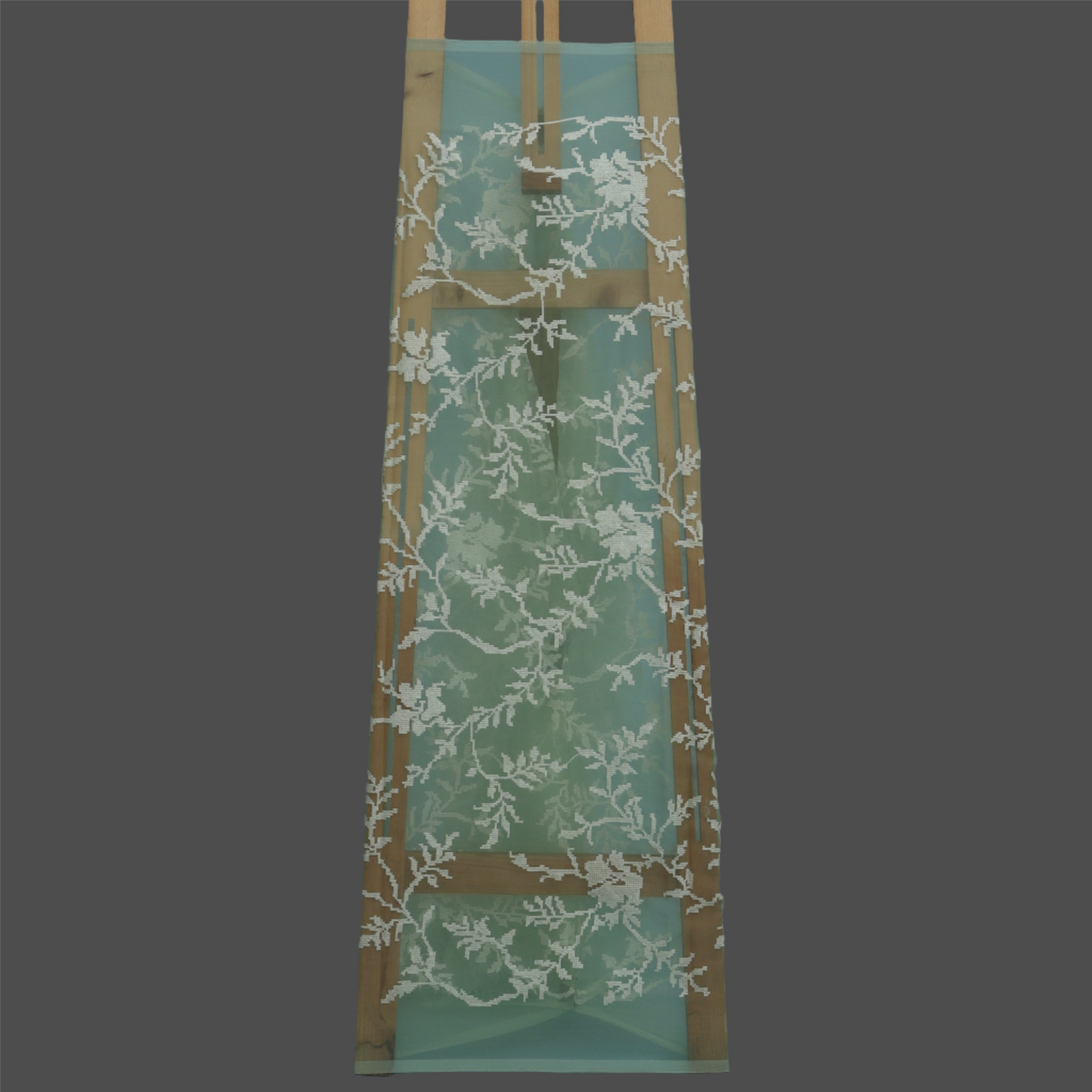 Mint Green Color Organza Embroidery Fabric