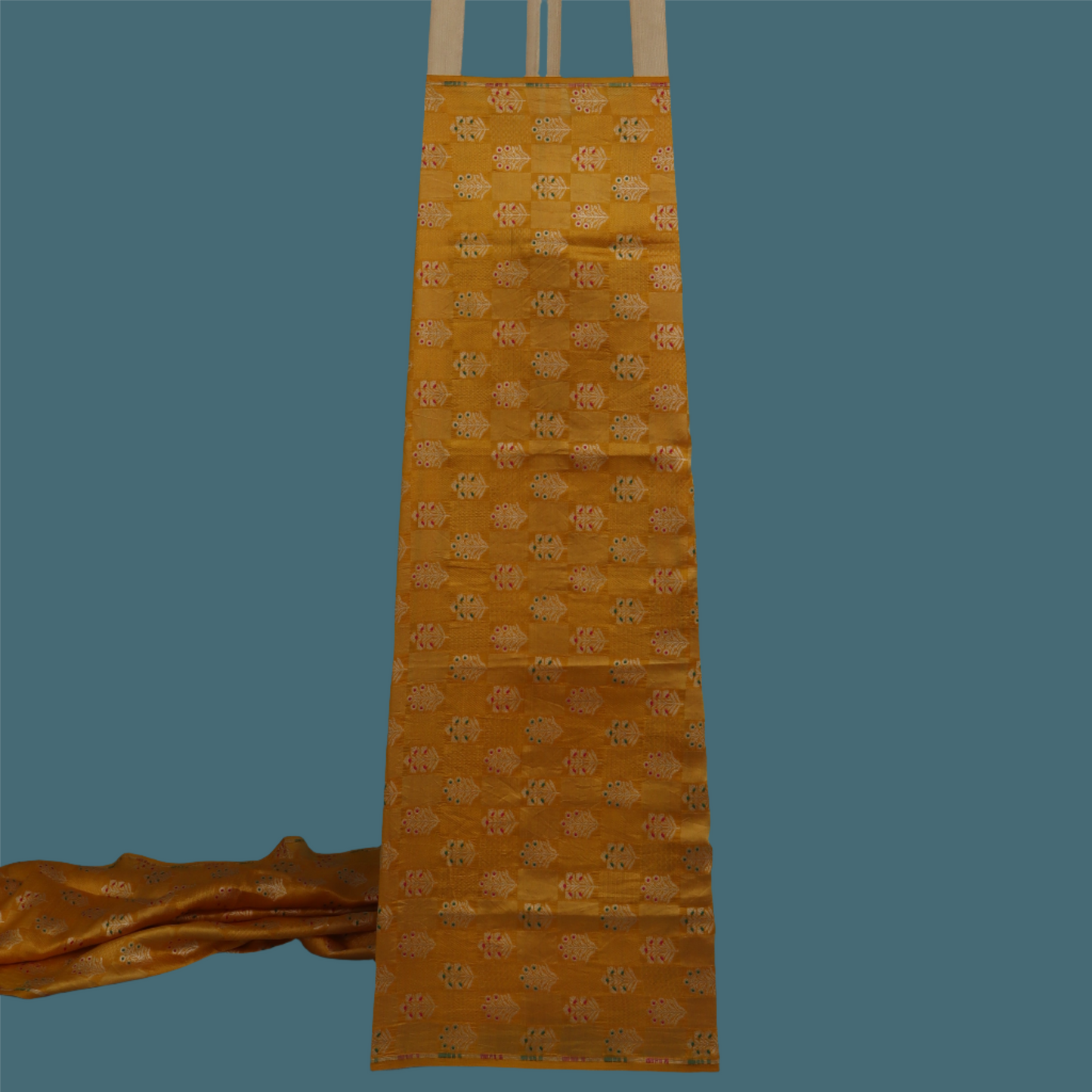 Mustard Color Brocade Fabric