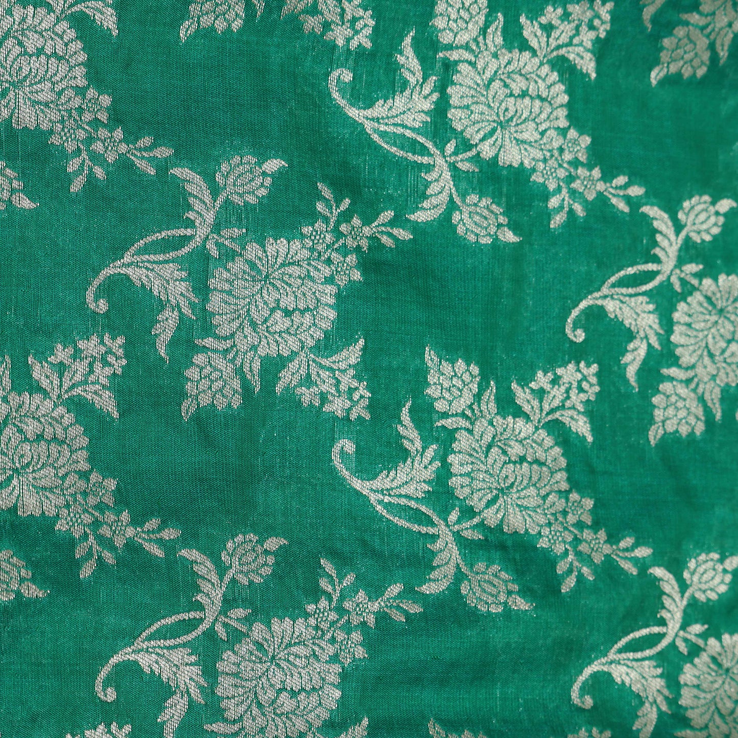 Green Color Brocade Fabric