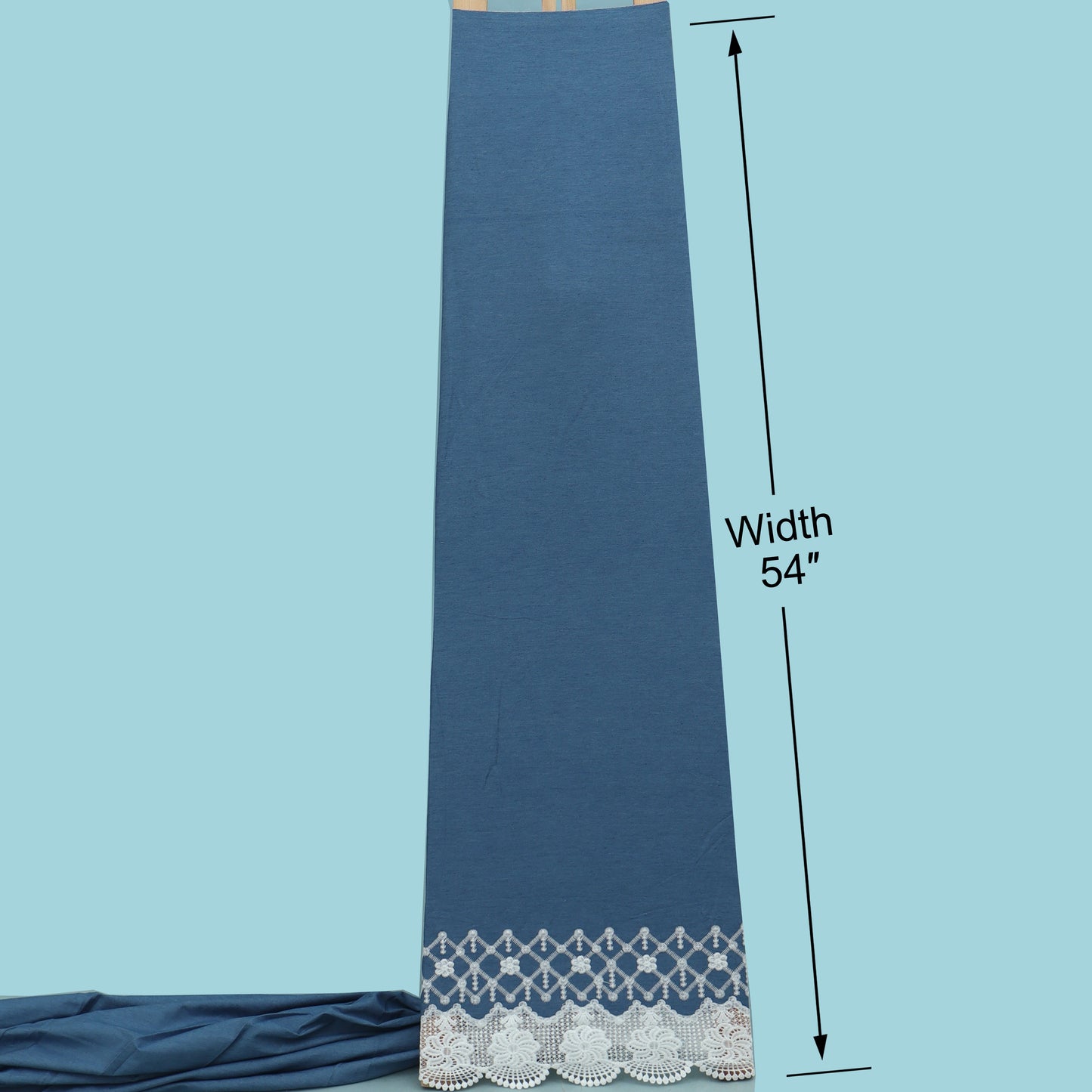 Denim Embroidery Fabric