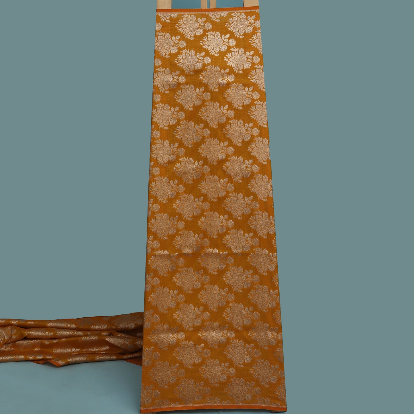 Mustard Color Brocade Fabric