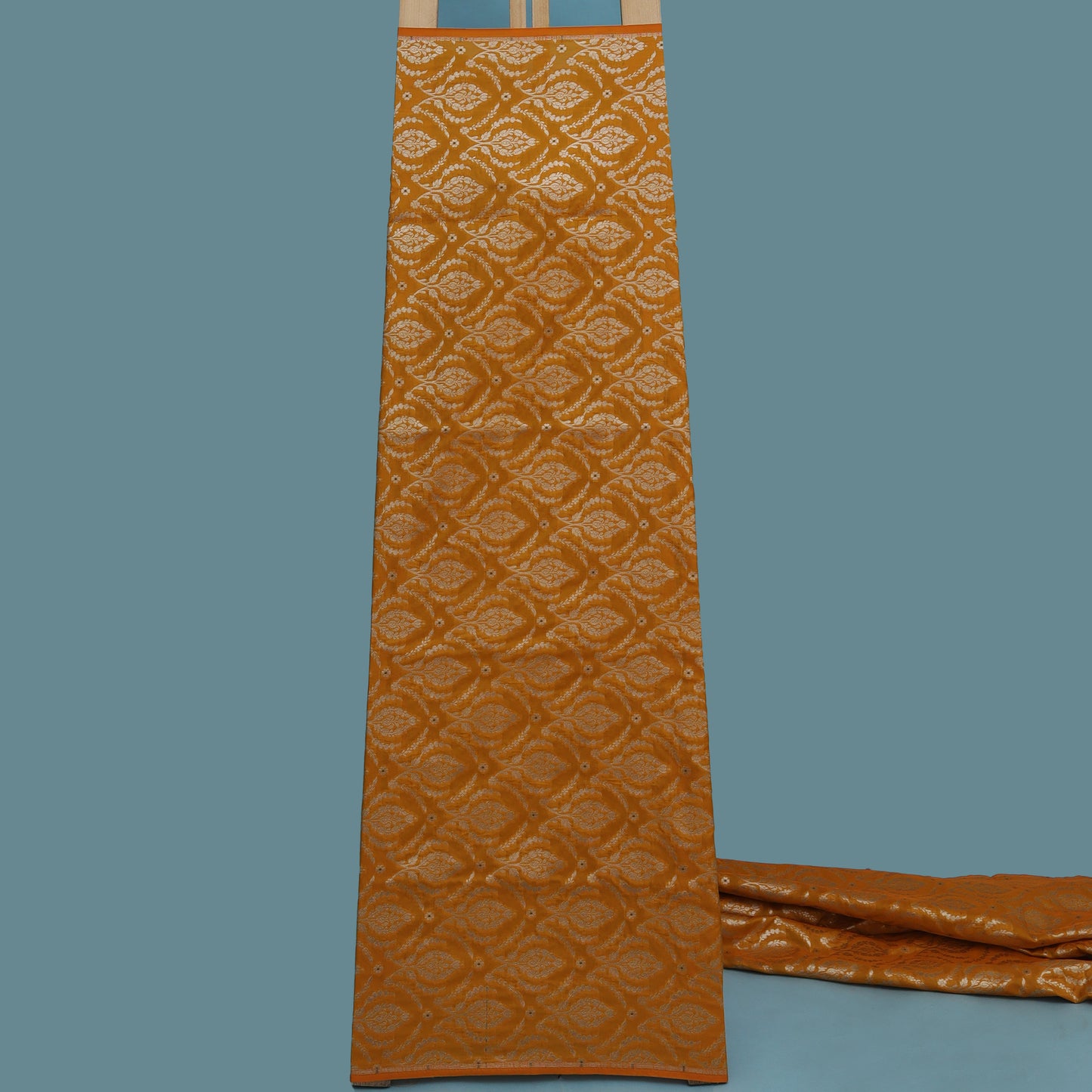 Mustard Color Brocade Fabric