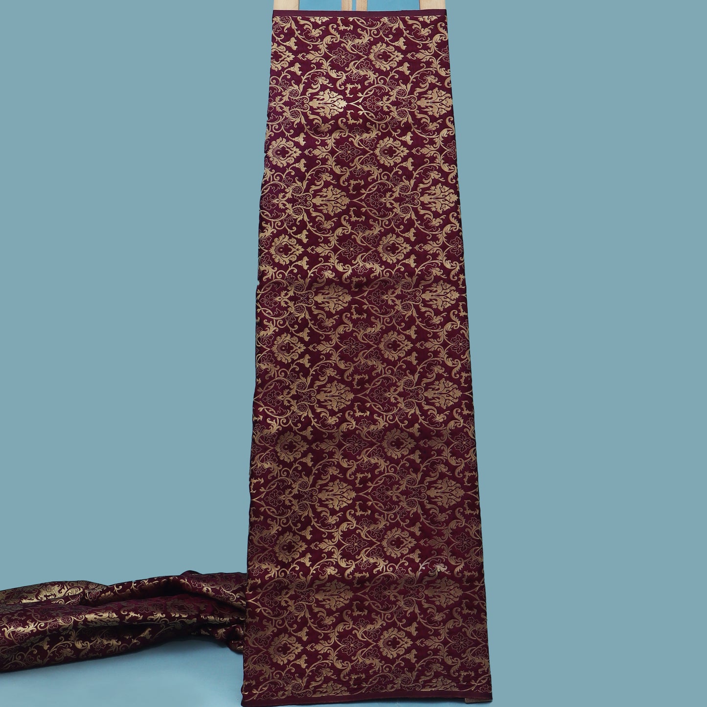 Maroon Color Brocade Fabric