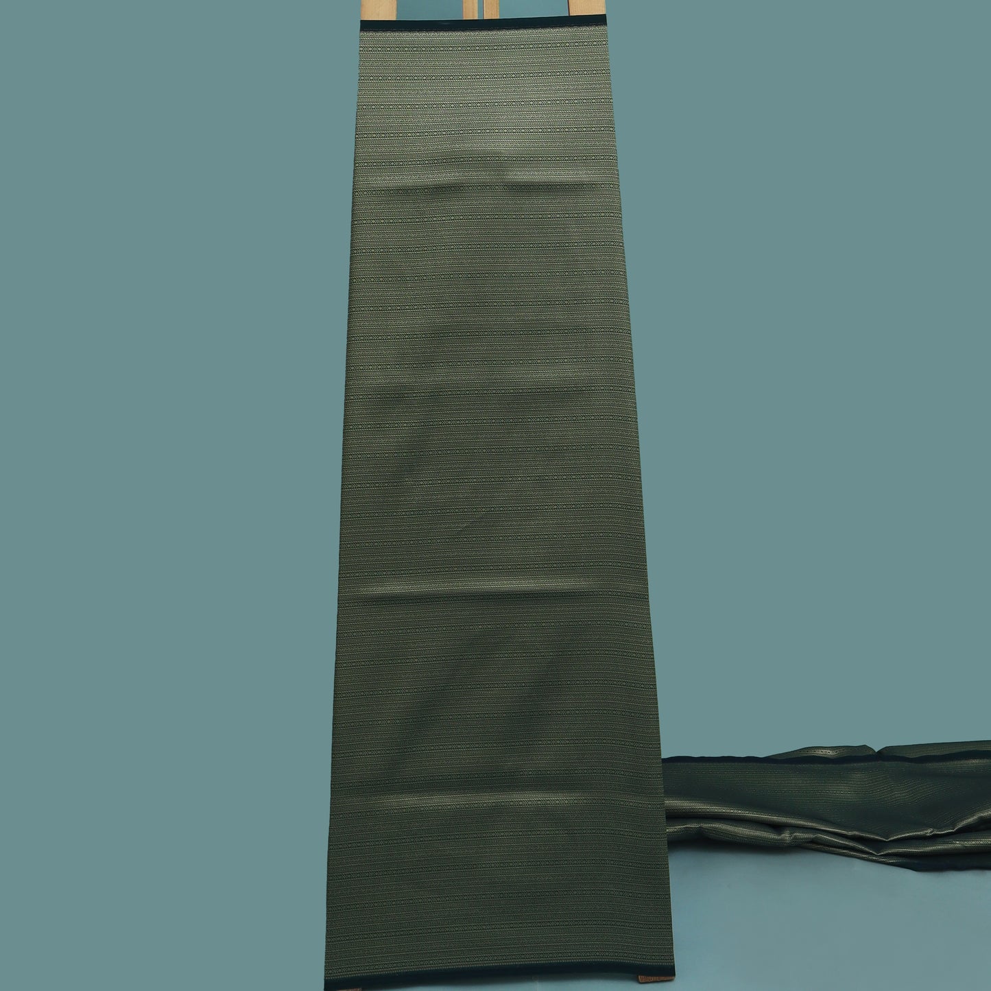 Bottle Green Color Brocade Fabric