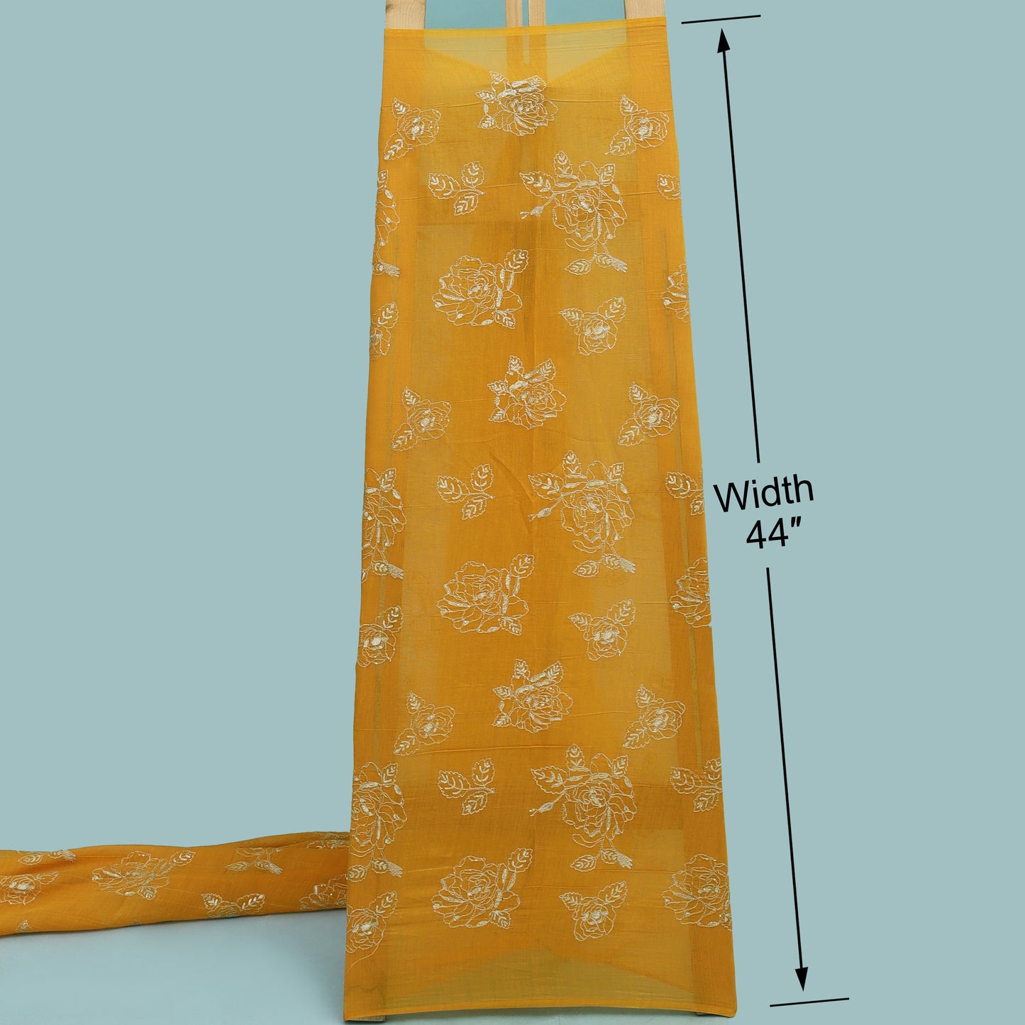 Chanderi Embroidery Fabric