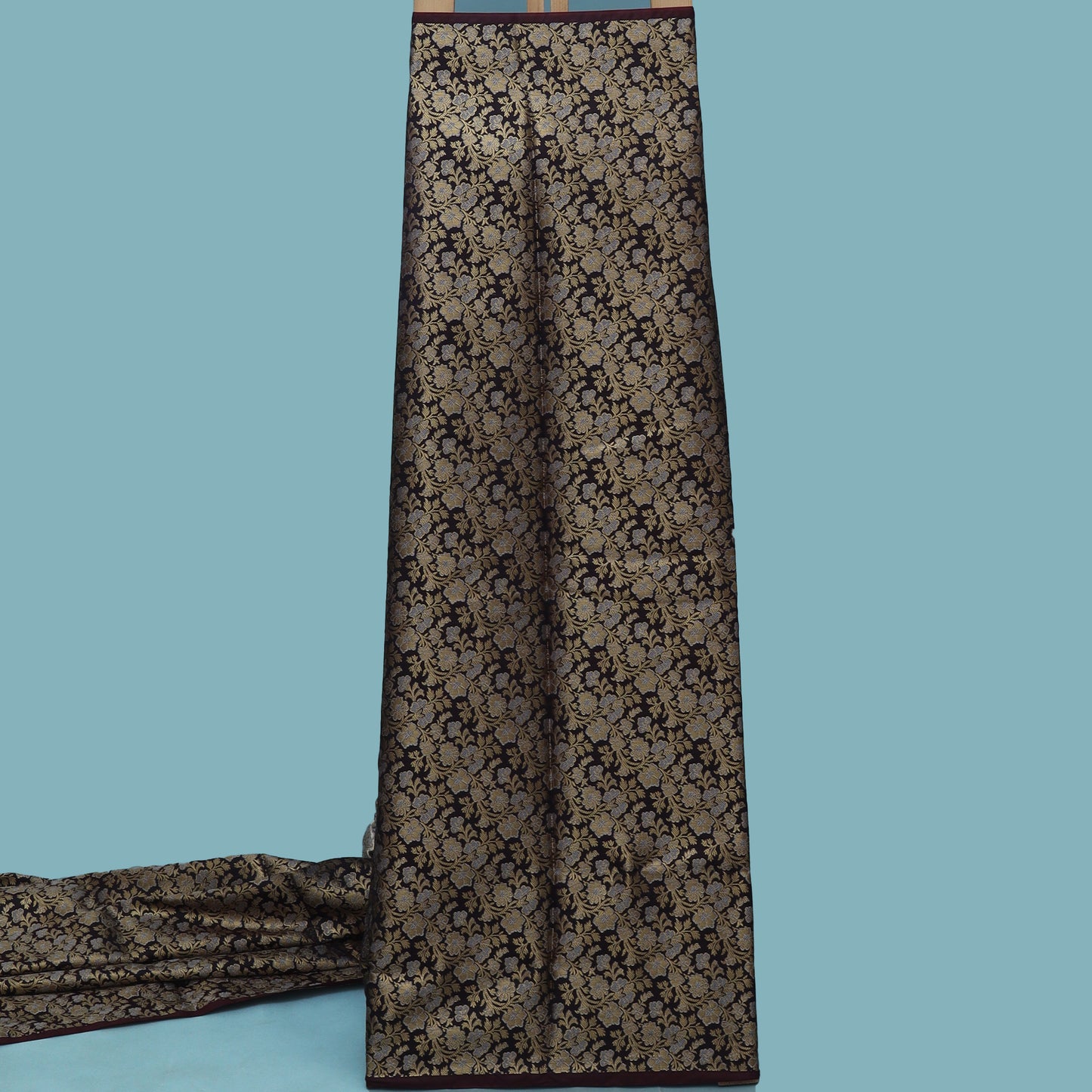 Brown Color Brocade Fabric