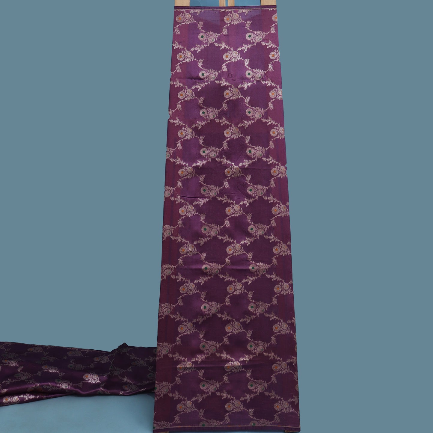Purple Color Brocade Fabric