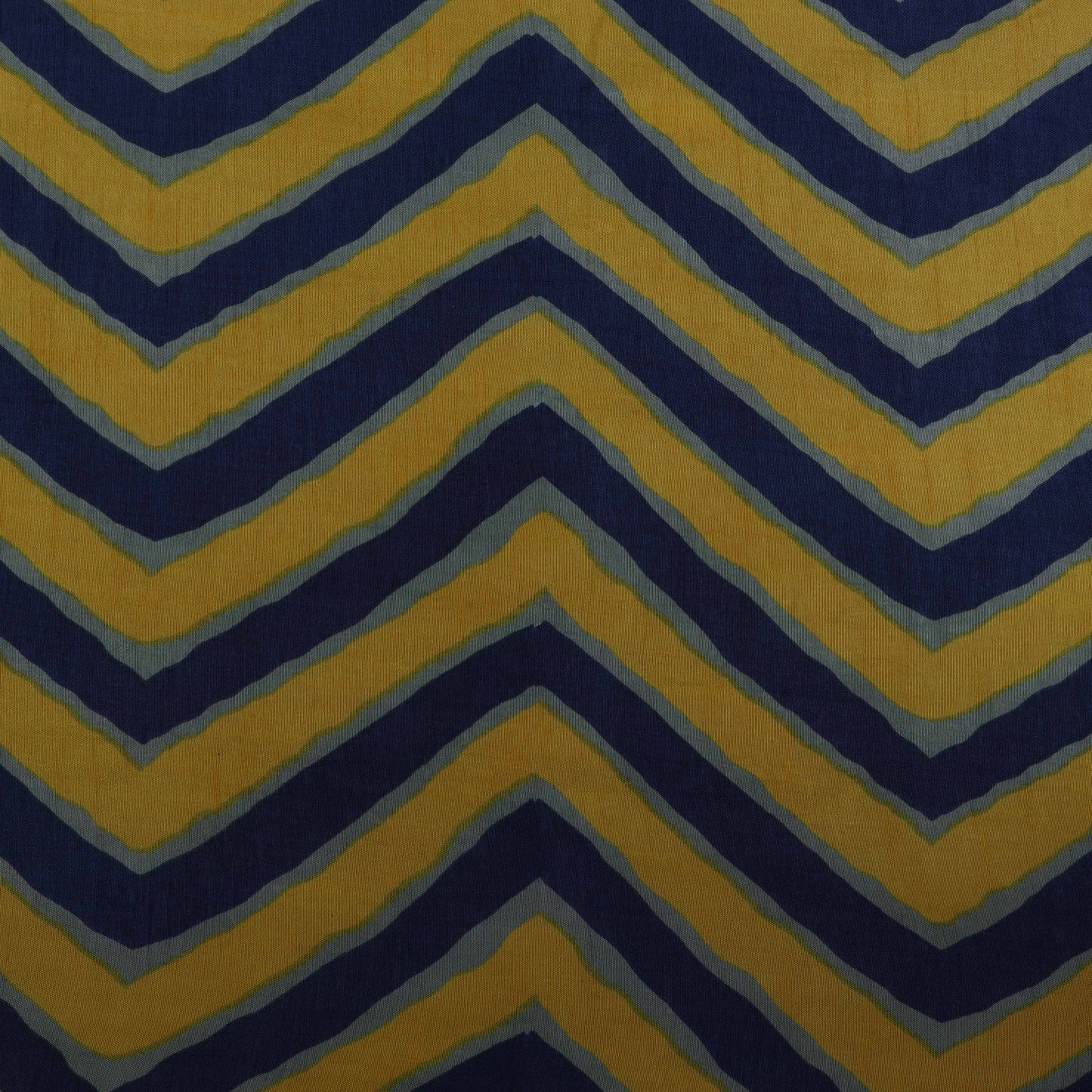 ZigZag Slub Chanderi Print Fabric