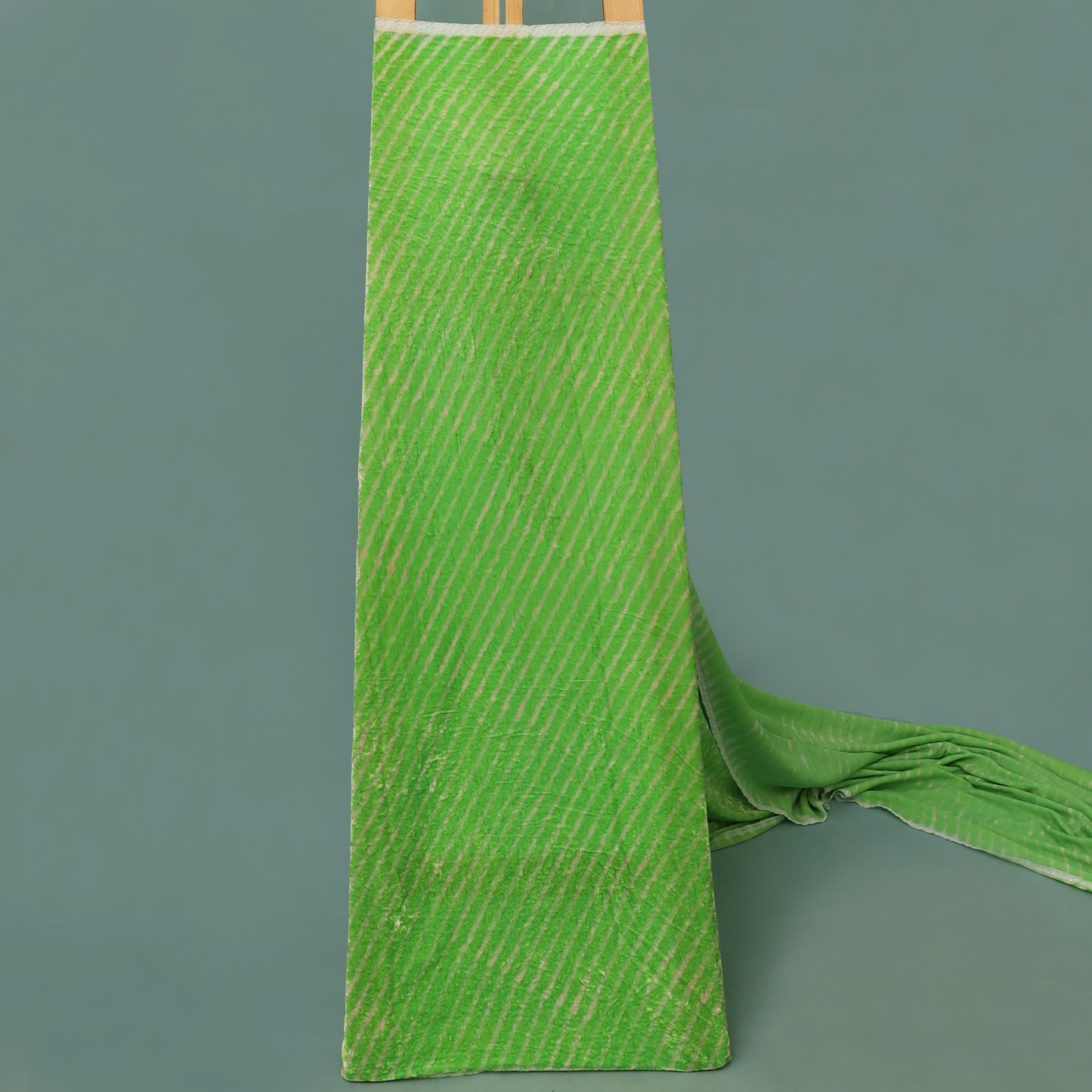 Neon Color Silk Velvet Print Fabric