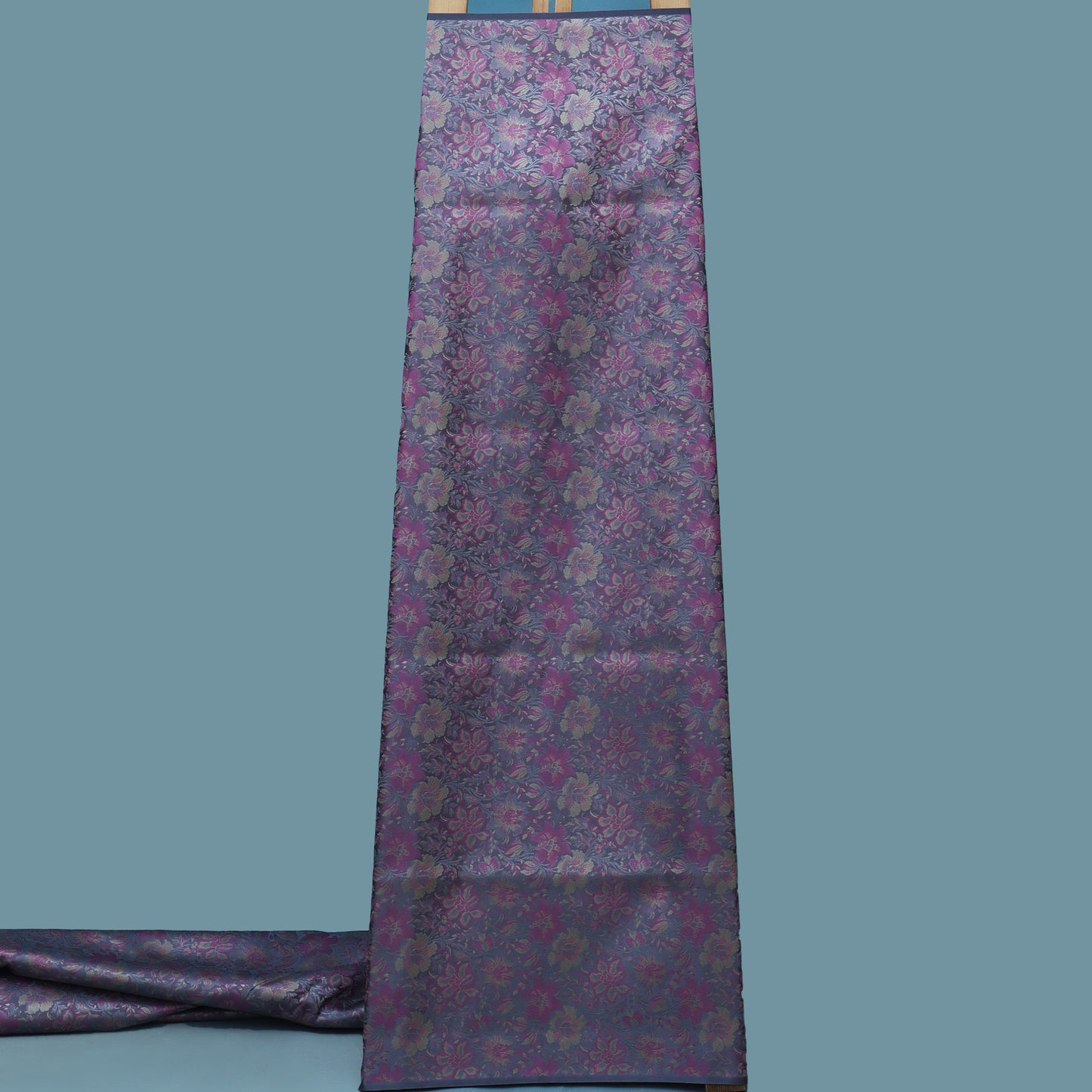 Grey Color Tanchui Brocade Fabric