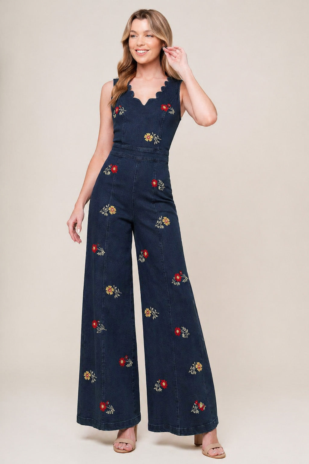 Denim Embroidery Fabric