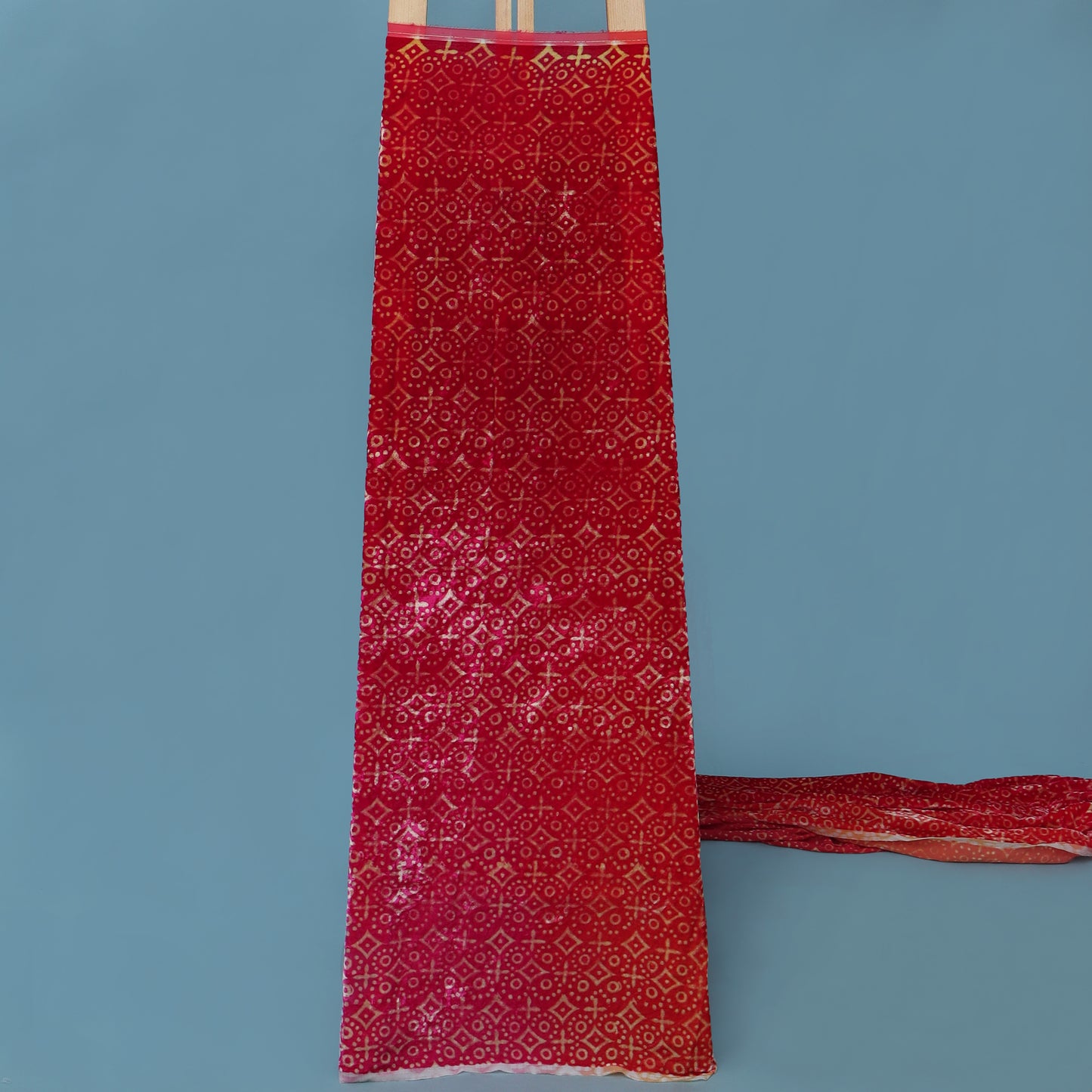 Shaded Color Silk Velvet Print Fabric