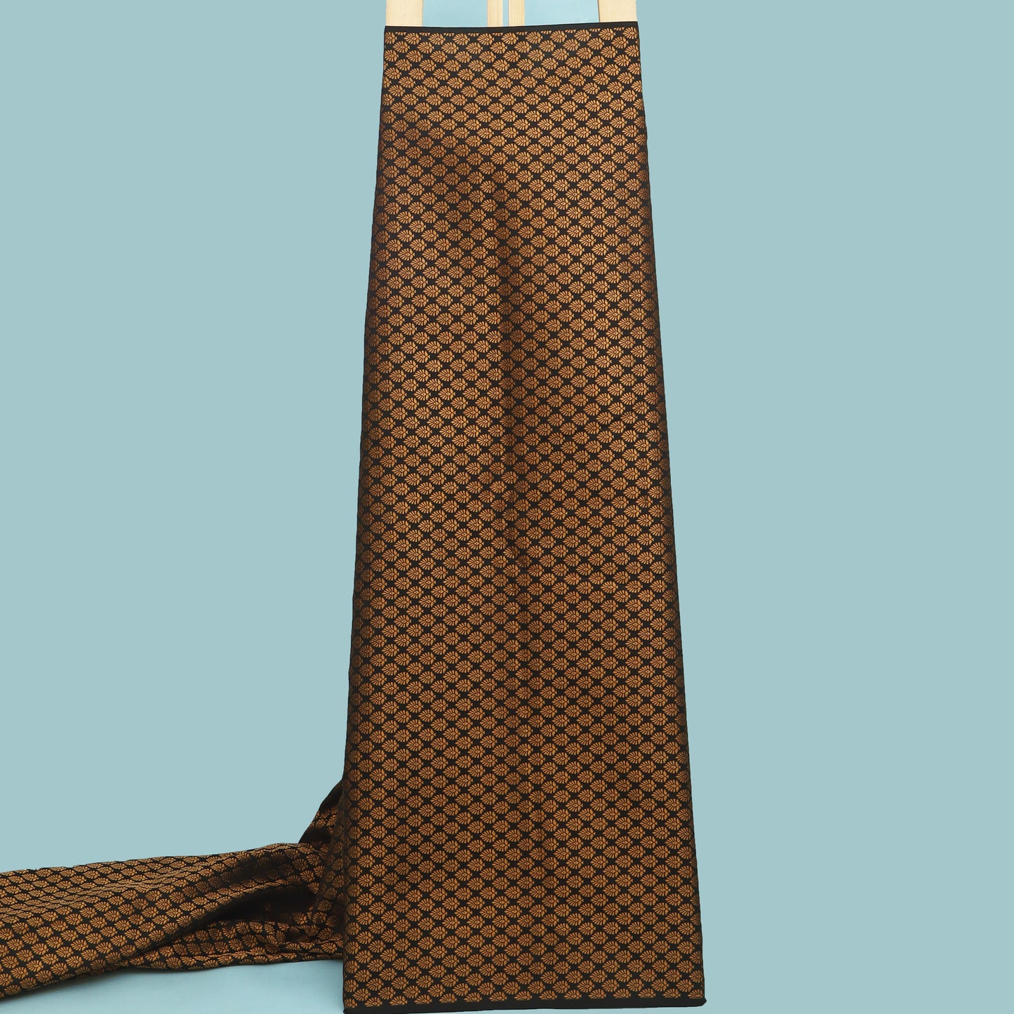 Black Color Brocade Fabric