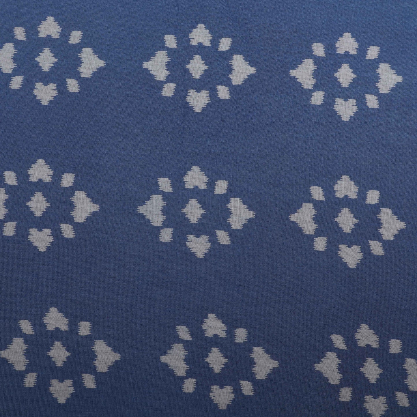 Sky Blue Color Mulmul Print Fabric