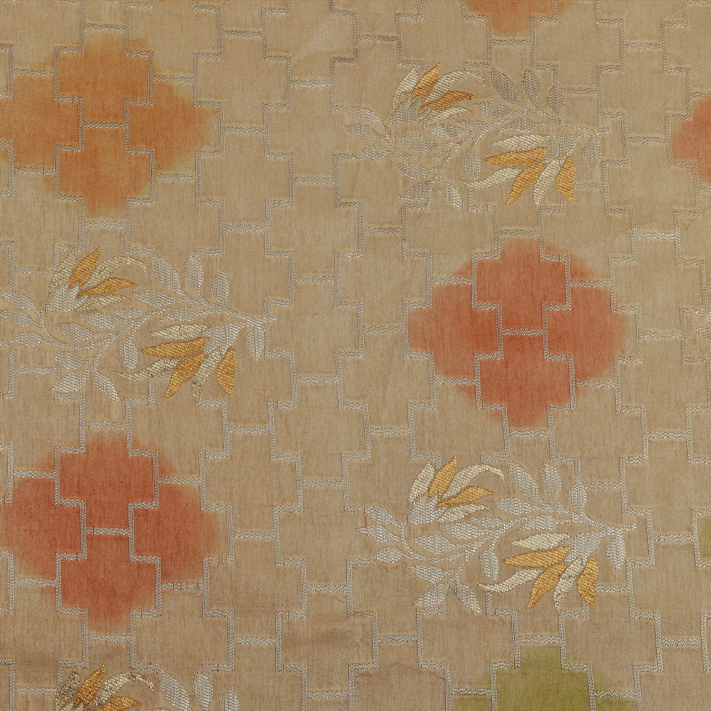 Cream Color Brocade Fabric