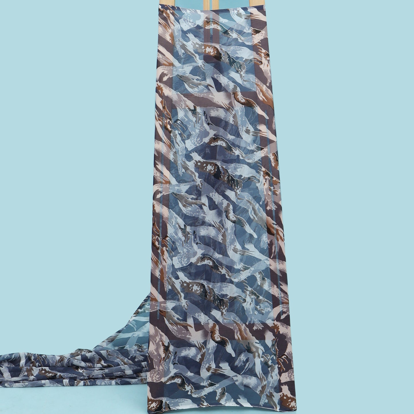 Multicolor Chiffon Print Fabric