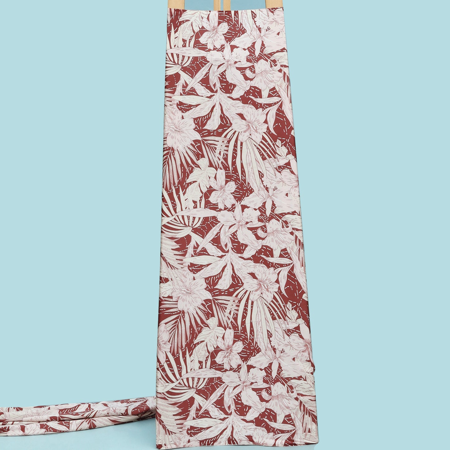 Multicolor Zara Satin Print Fabric