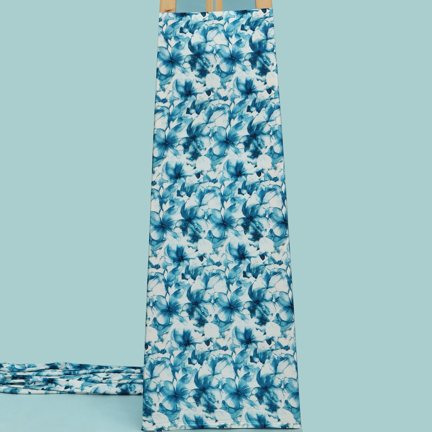 Multicolor Zara Satin Print Fabric