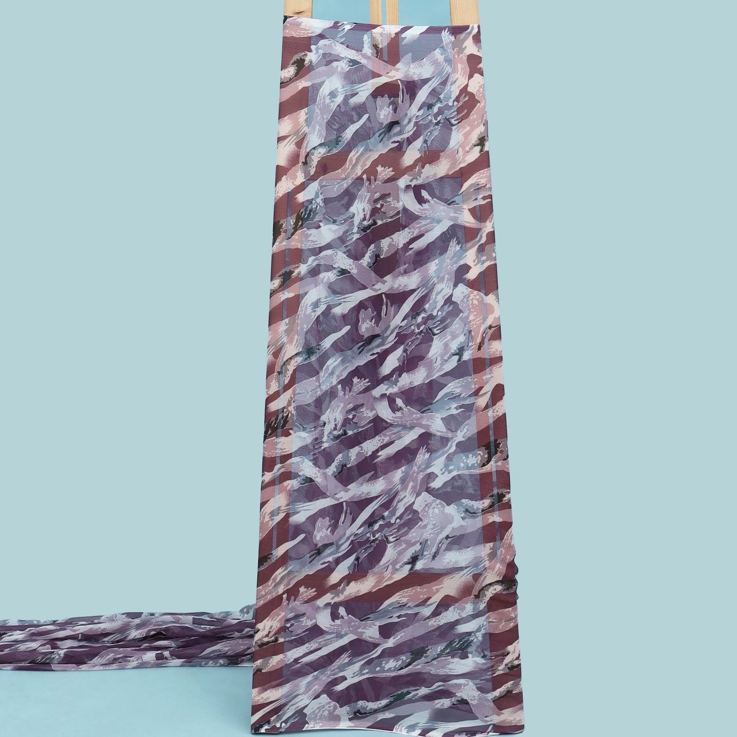 Multicolor Chiffon Print Fabric