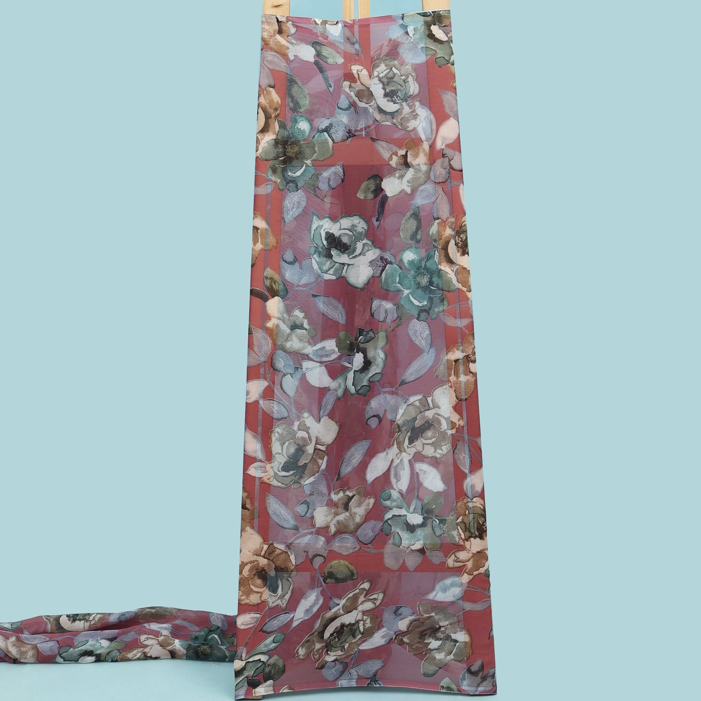 Multicolor Chiffon Print Fabric