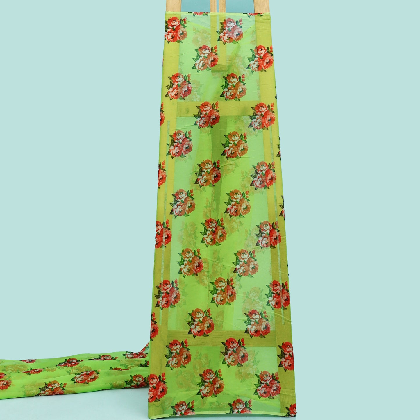 Multicolor Chiffon Print Fabric