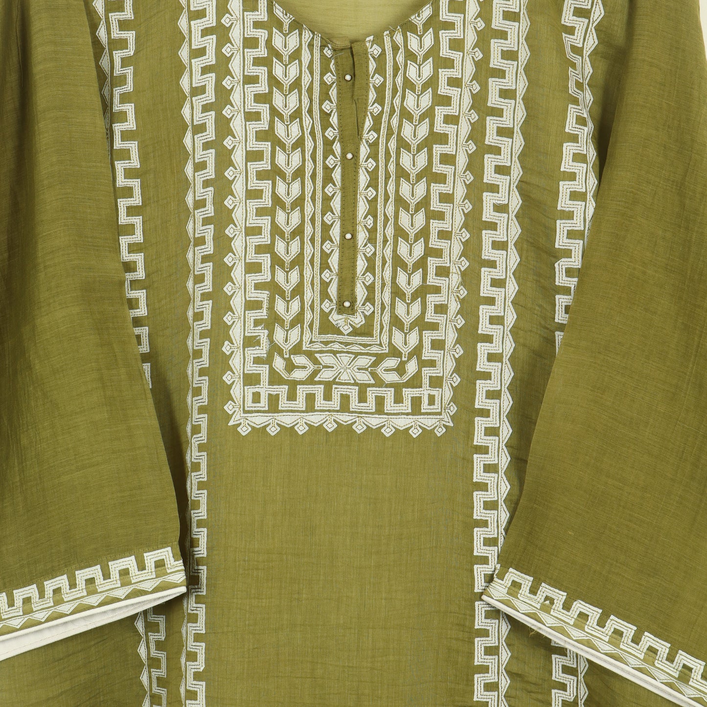 Semi Stitched Chanderi Suit