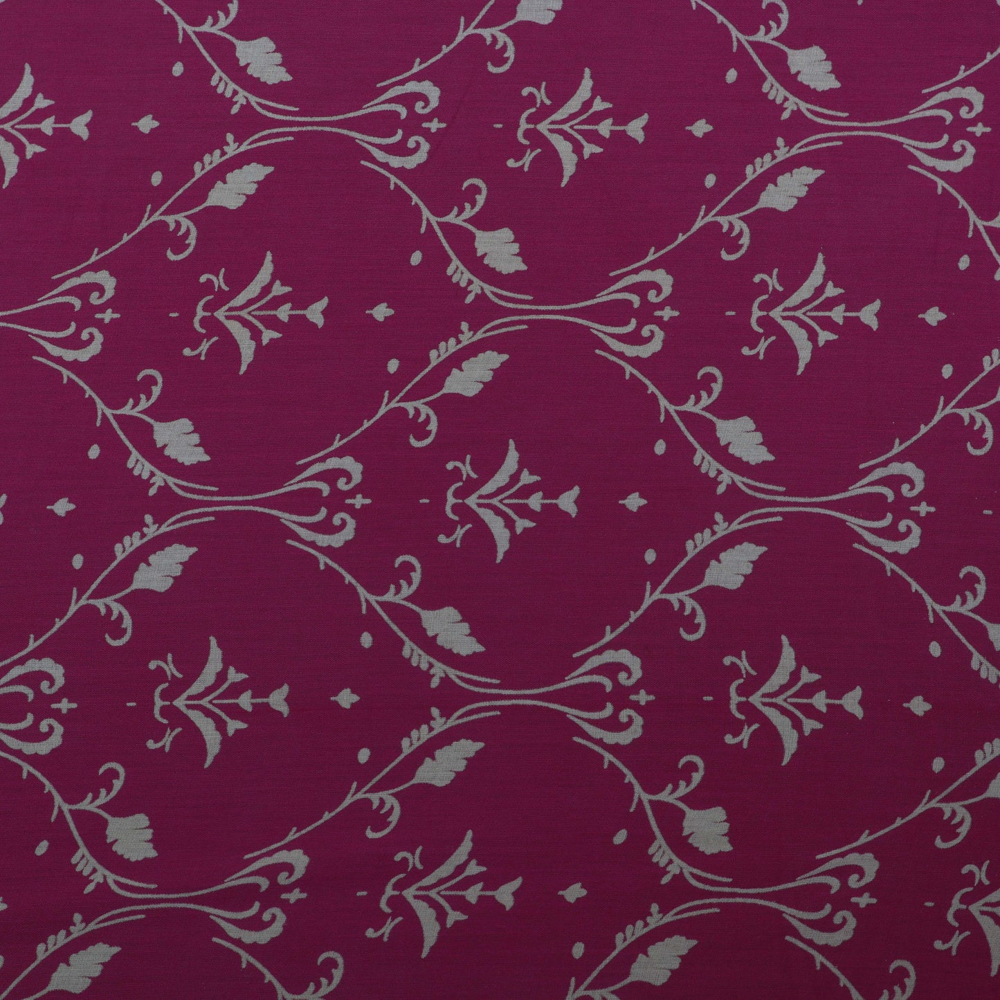 Pink Color Mulmul Print Fabric