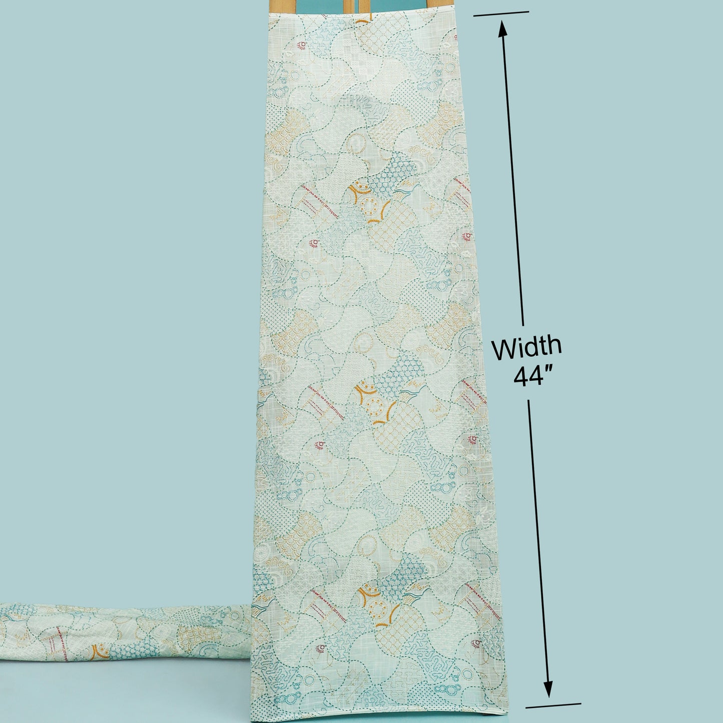 Cotton Position Print Embroidery Fabric