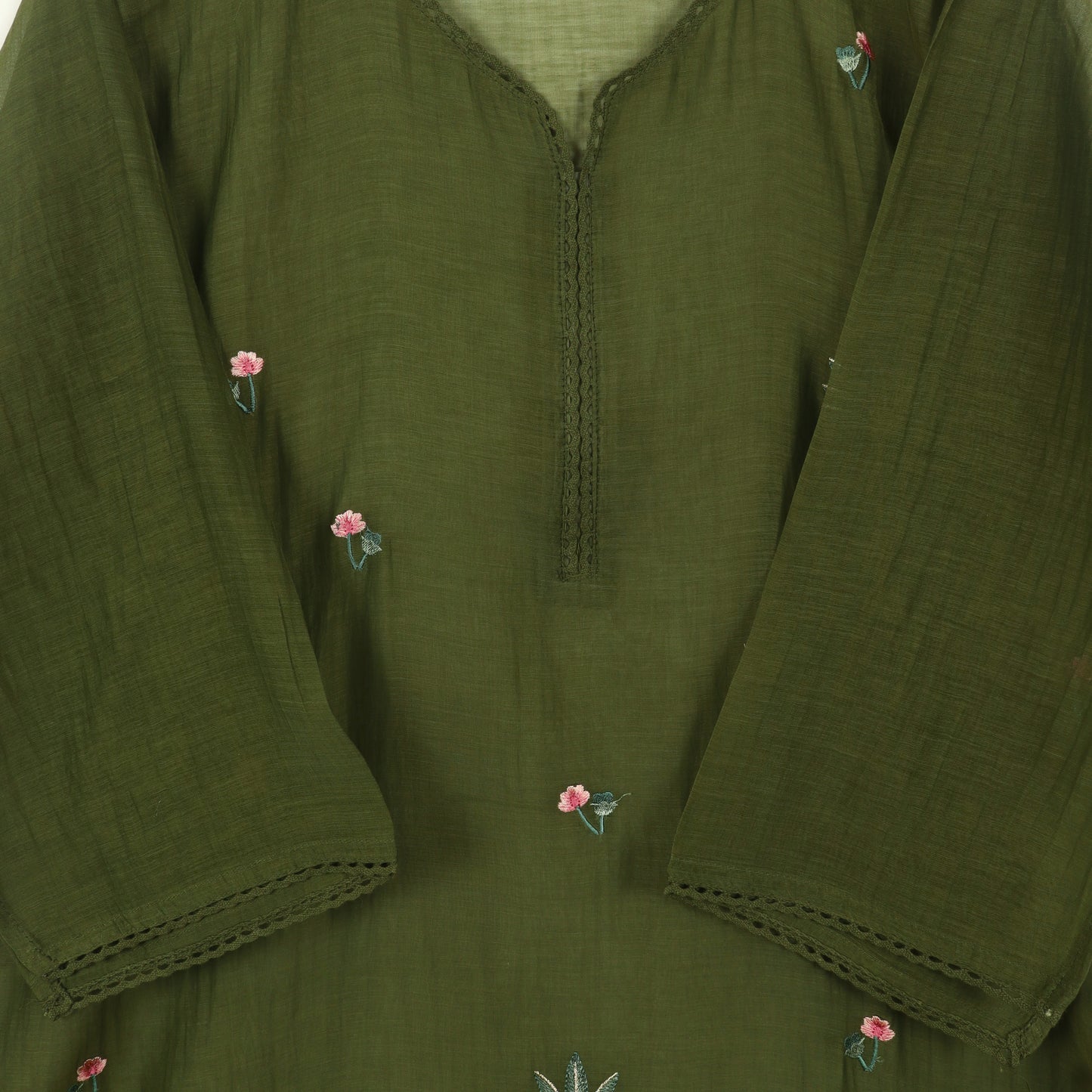 Semi-Stitched Chanderi Suit