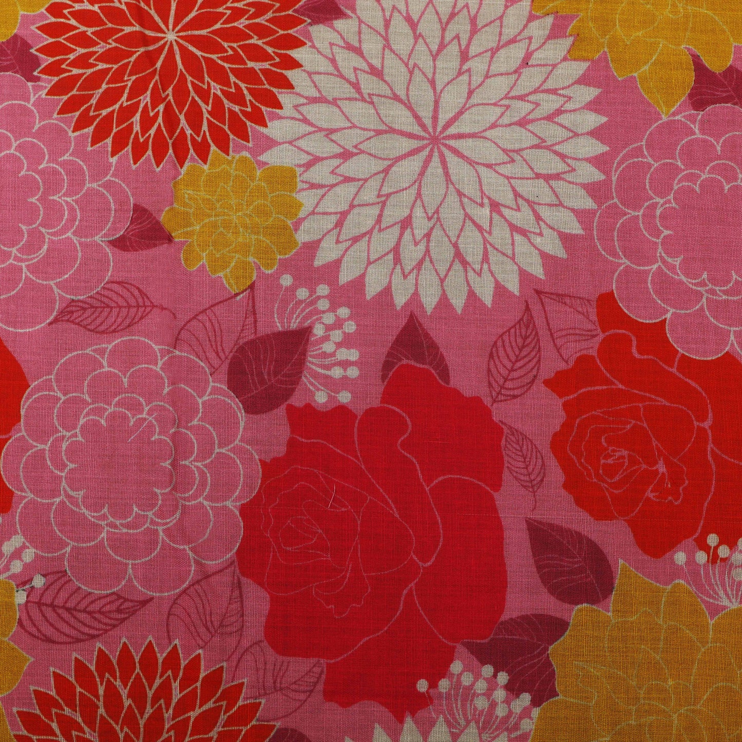 Colored Color Mulmul Print Fabric