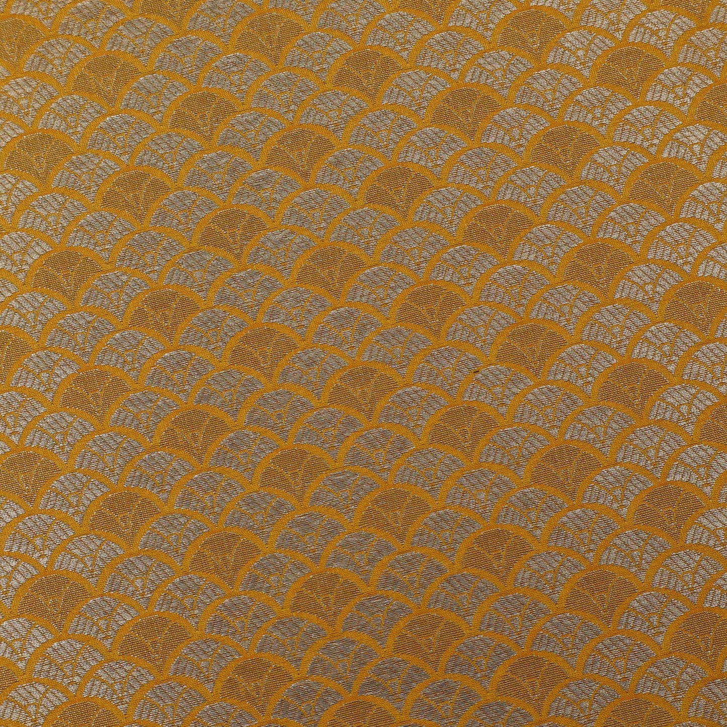 Mustard Color Pauri Brocade Fabric