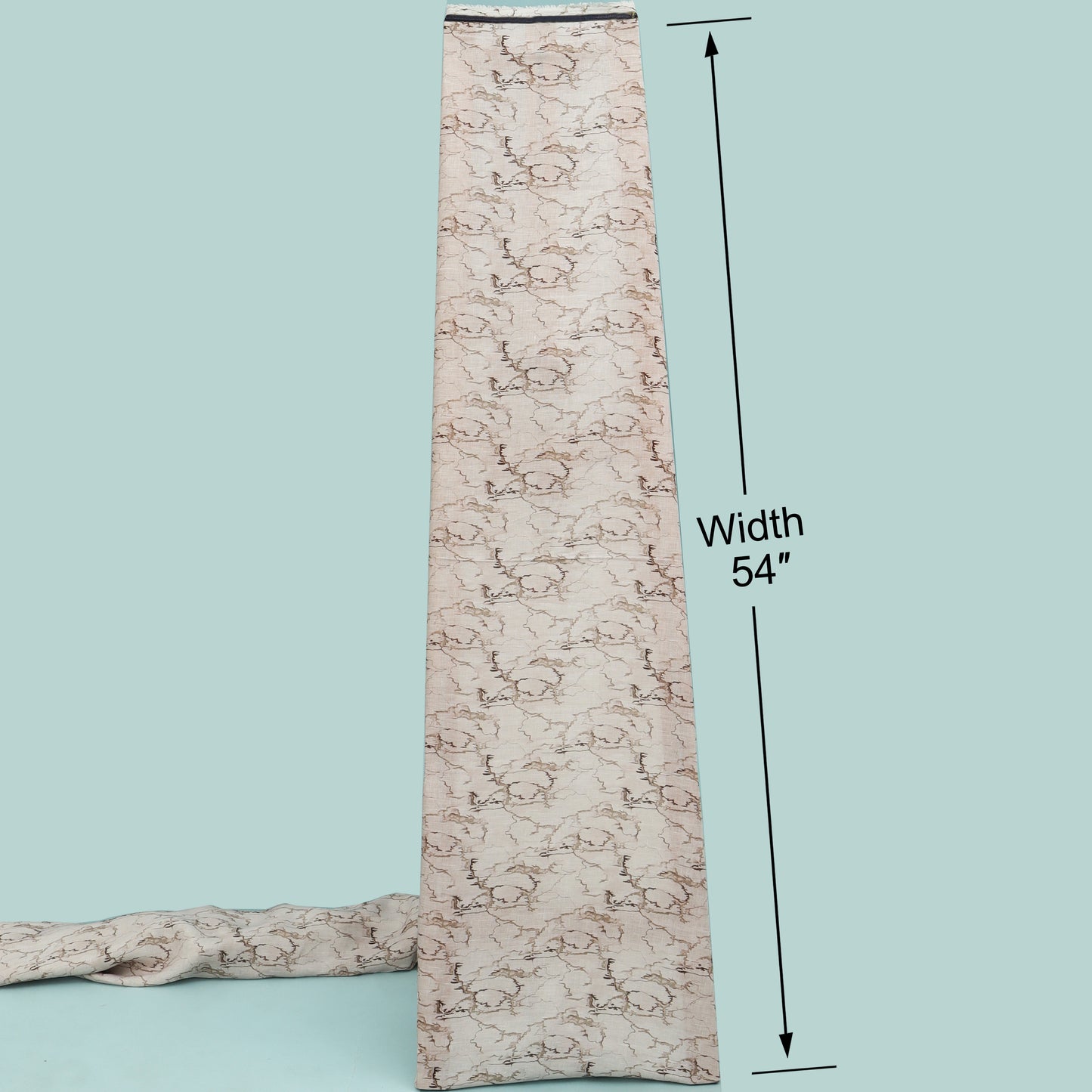 Pure Linen Print Men's Shirting Fabric