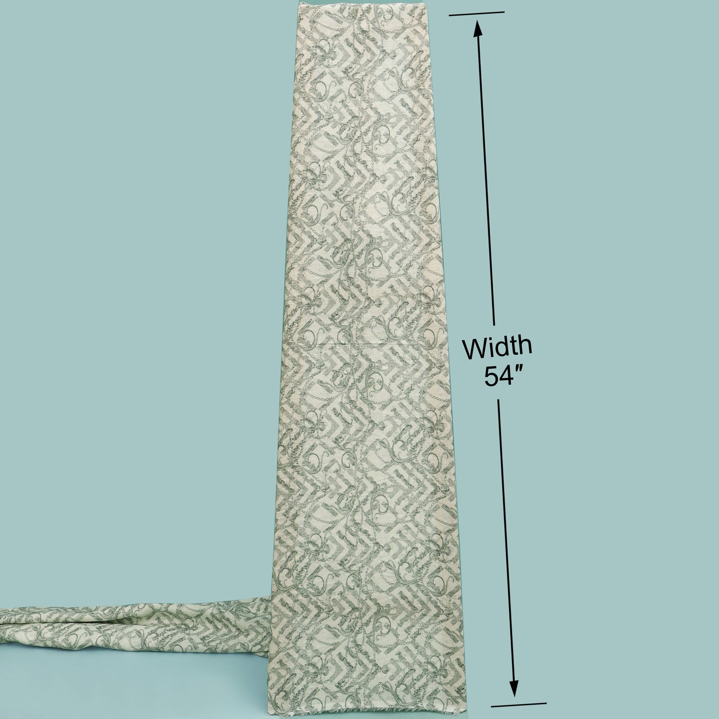 Pure Linen Print Men's Shirting Fabric