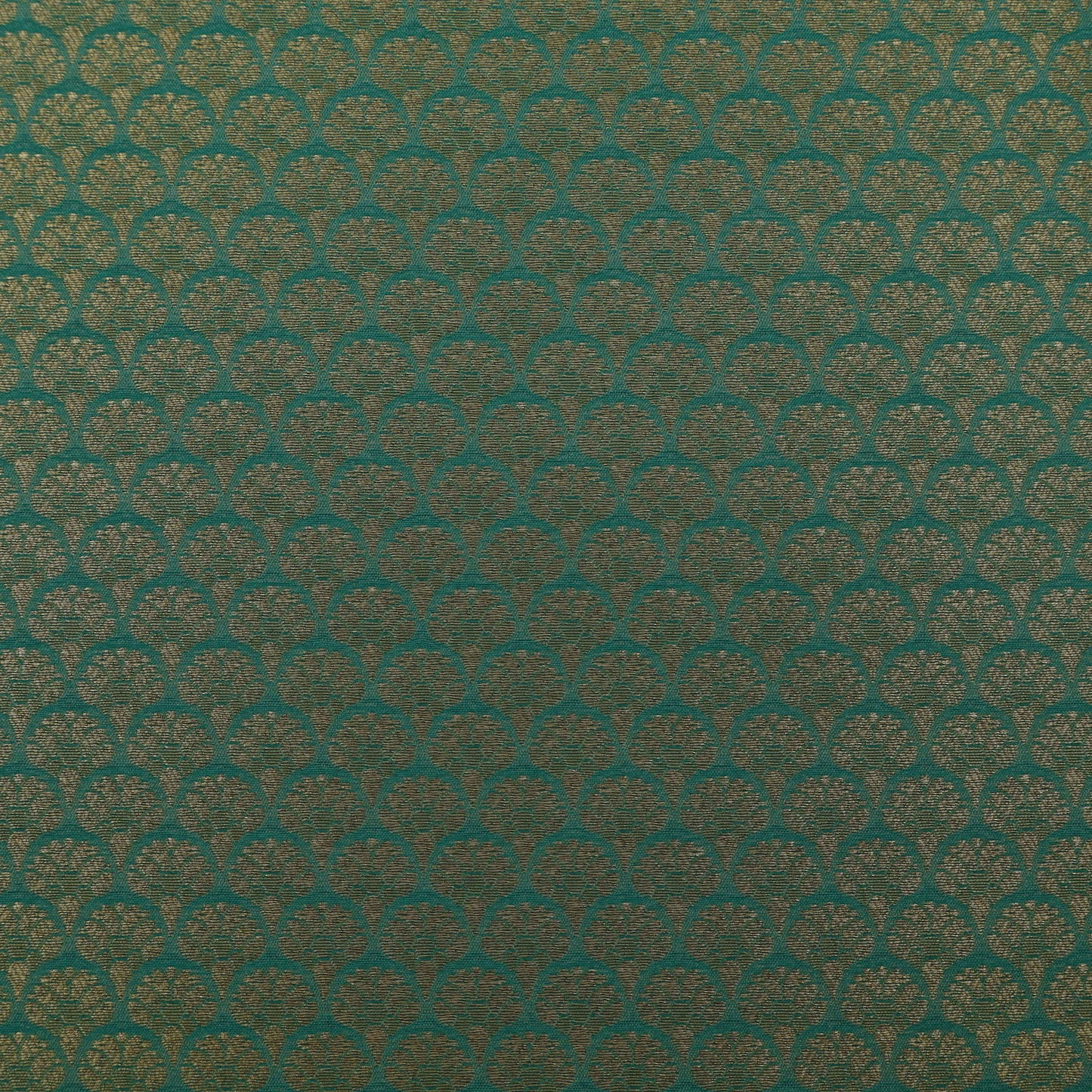 Olive Green Color Pauri Brocade Fabric