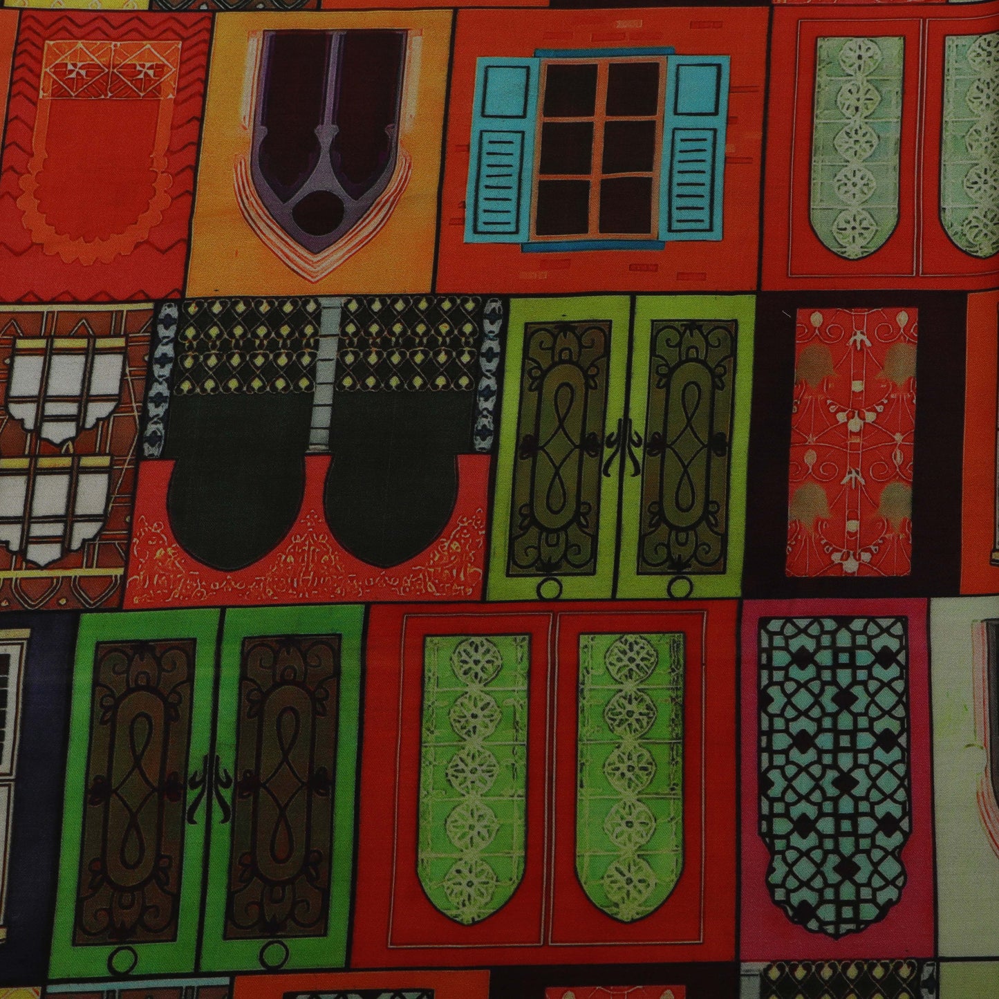 Multi-Colored Modal Print Fabric