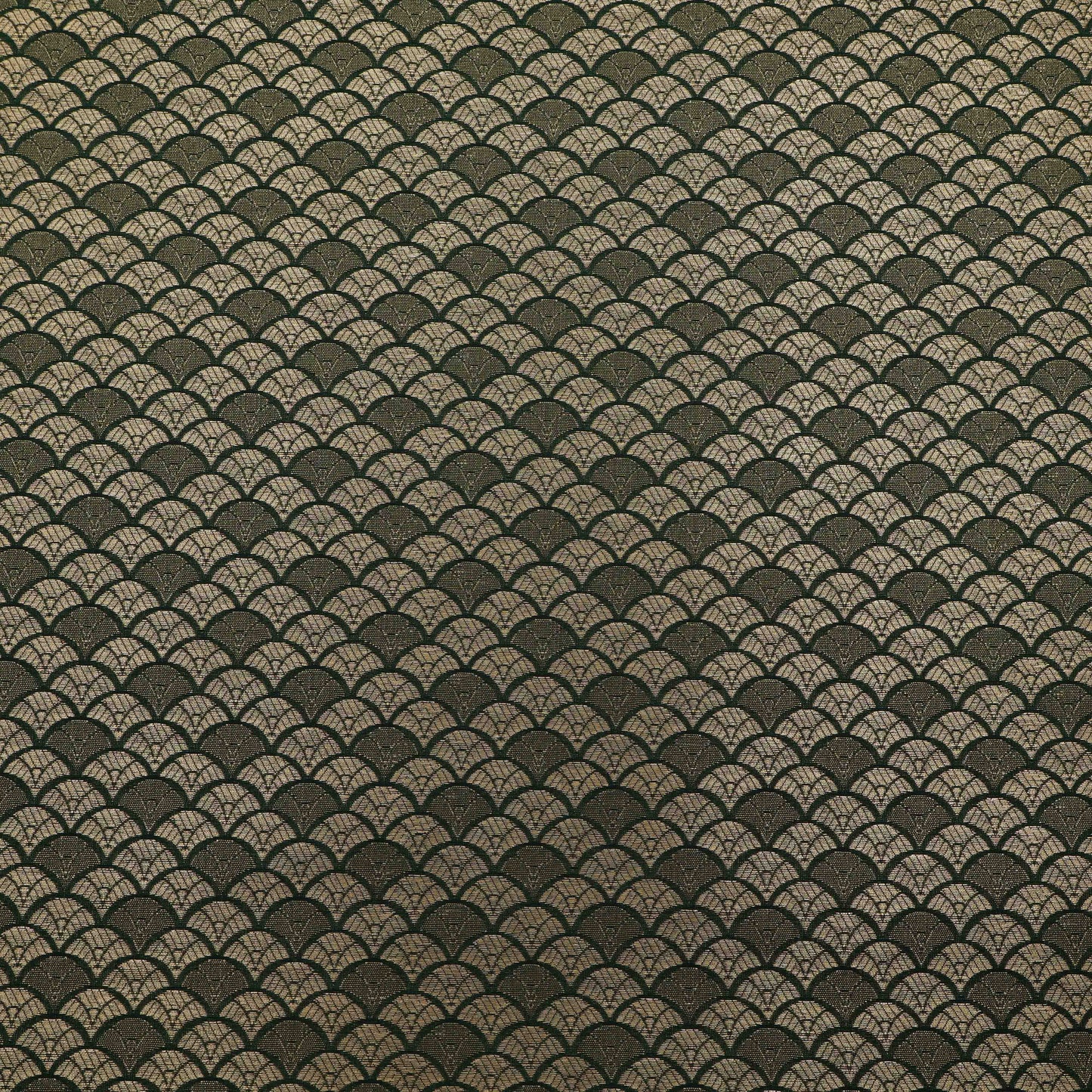 Green Color Pauri Brocade Fabric