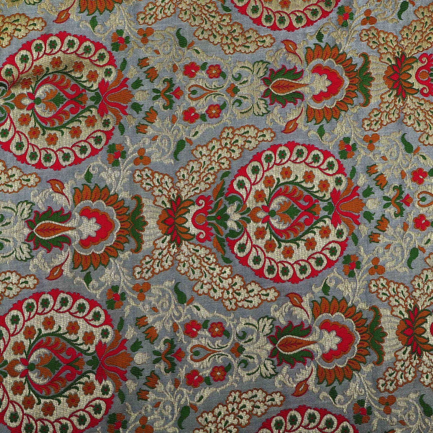 Multi -Colored Multi KimKhab Fabric
