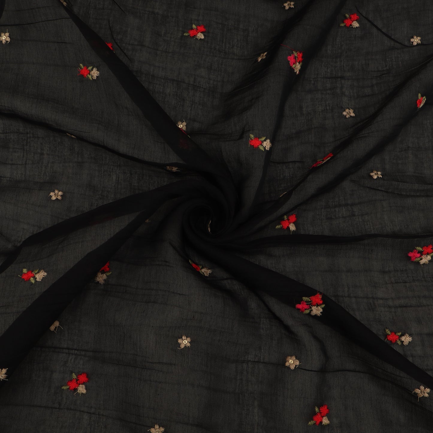 Chanderi Embroidery Fabric