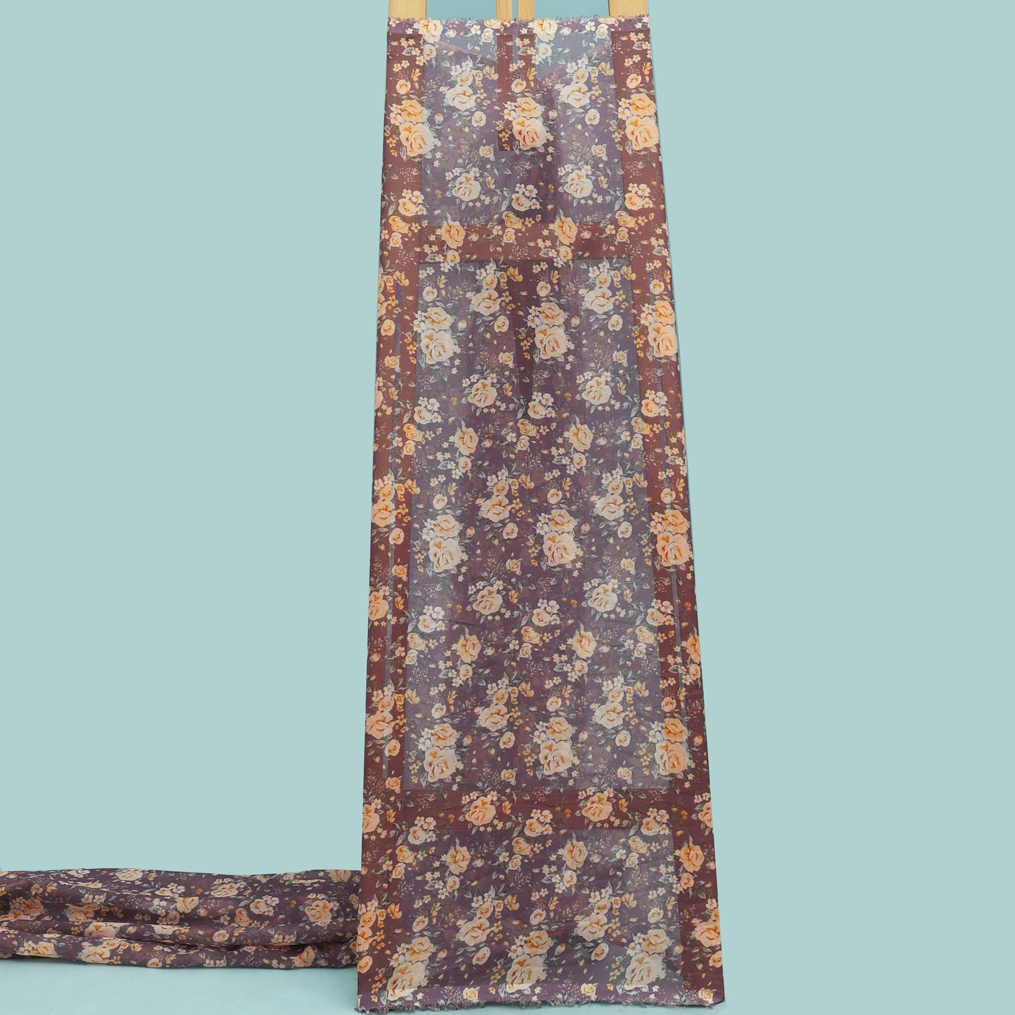 Multicolor Organza Print Fabric