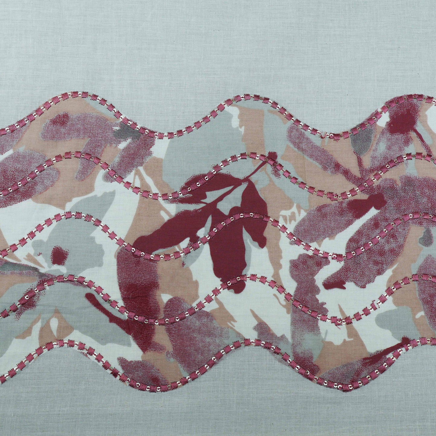 Colored Color Cotton Patch Work Plazo Fabric