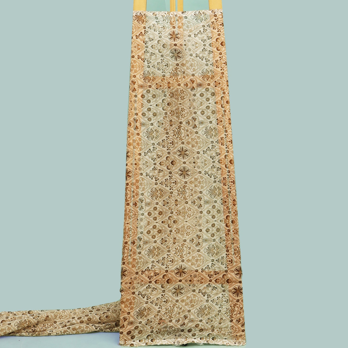 Multicolor Organza Print Fabric