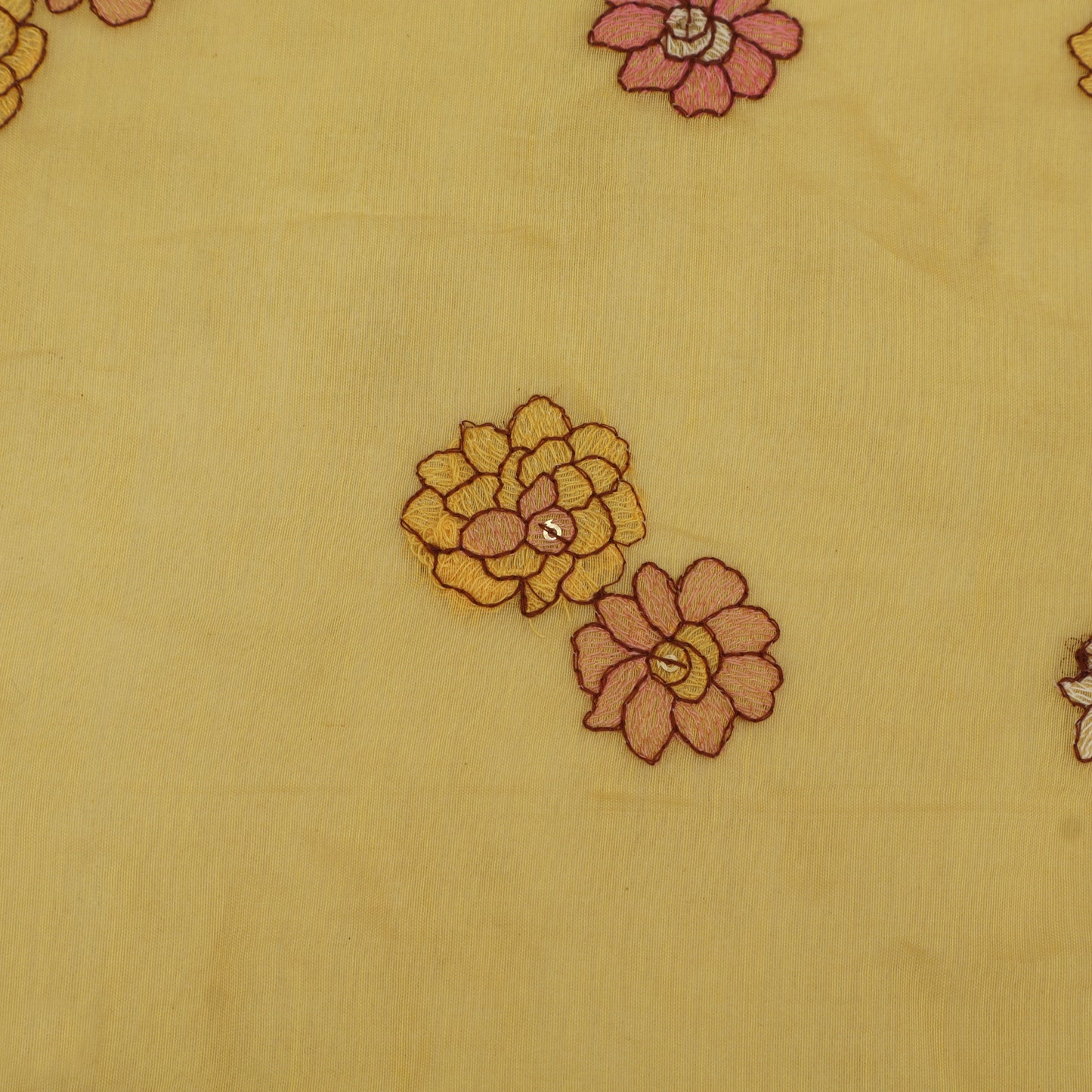 Chanderi Embroidery Fabric