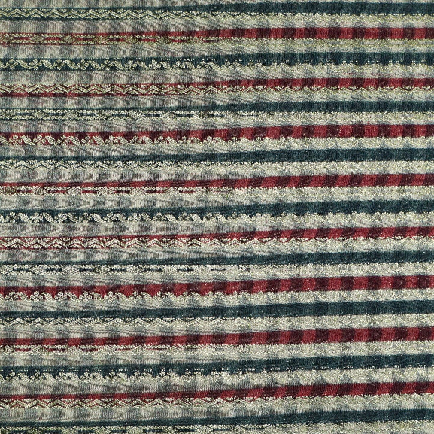 Multicolor Pure Brocade Fabric