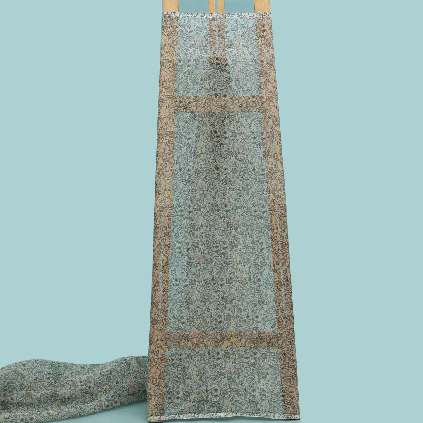 Multicolor Organza Print Fabric