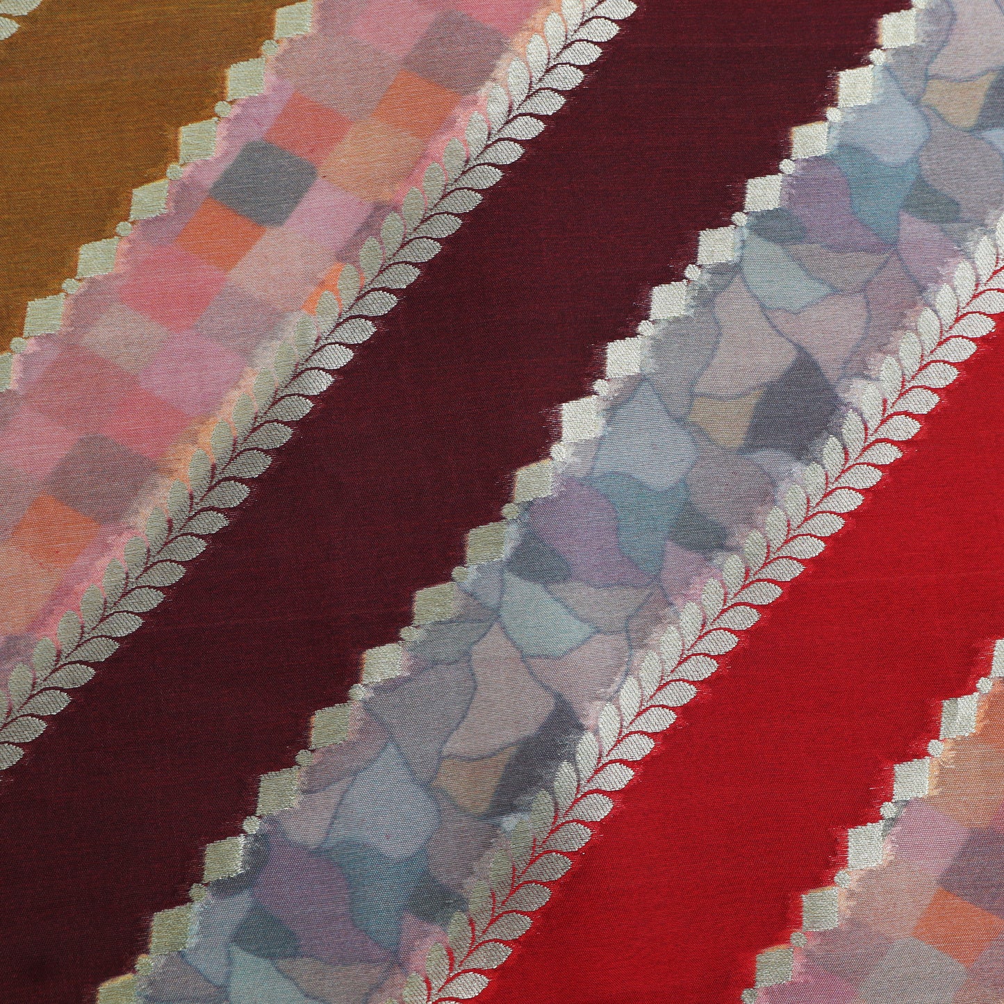 Multicolor Brocade Fabric