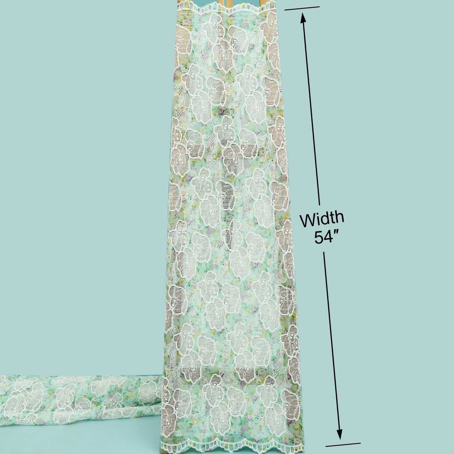 Georgette Print Embroidery Fabric