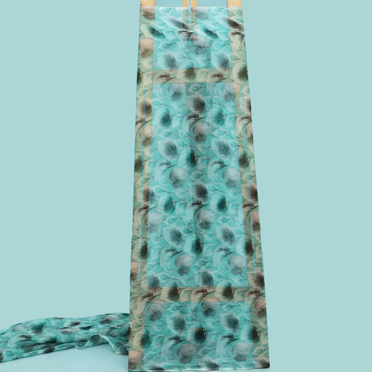 Multicolor Organza Print Fabric